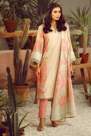 Alkaram 2 Piece Printed Lawn Suit With Jacquard Net Dupatta 24061 Summer Lawn Collection 2020 | Alkaram Summer Lawn